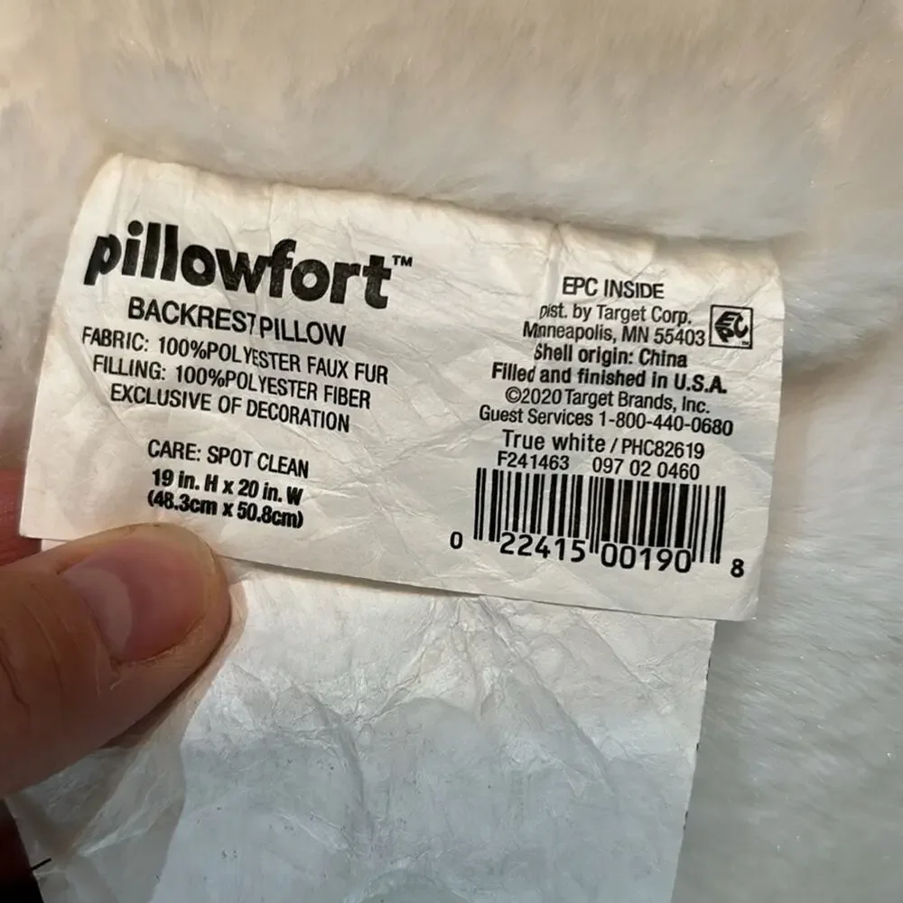 Pillow fort white unicorn gold horn bed pillow plush arm chair like new magical